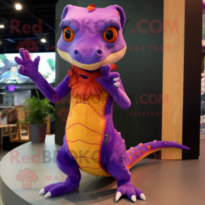 Purple Geckos mascotte...