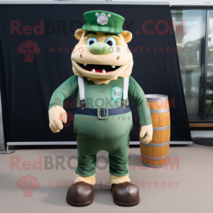 Navy Green Beer mascotte...