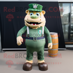 Navy Green Beer maskot...