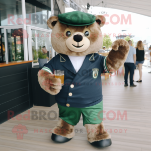 Navy Green Beer mascotte...