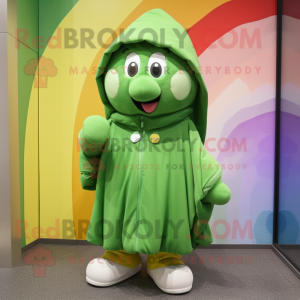 Grön regnbåge maskot kostym...