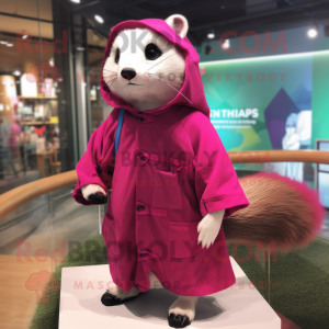 Magenta Ferret maskot...