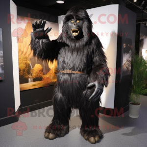 Black Sasquatch mascotte...