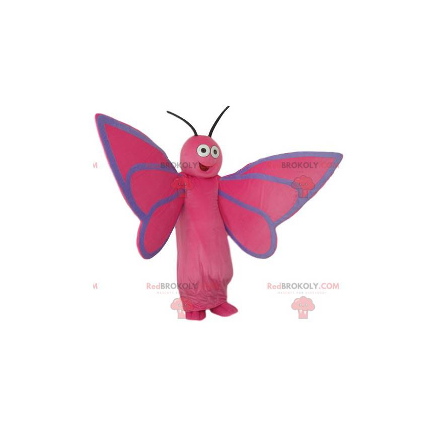 Mascotte De Papillon Rose Tres Heureux Animaux Taille L 175 180 Cm