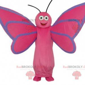 Mascotte De Papillon Rose Tres Heureux Animaux Taille L 175 180 Cm