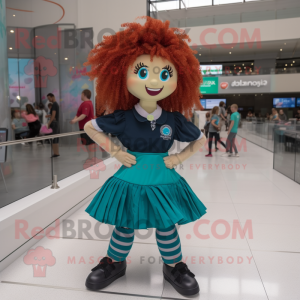 Teal Irish Dancer mascotte...