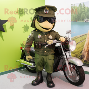 Olive Green Beret mascotte...