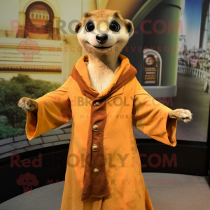 Brun Meerkat maskot kostume...