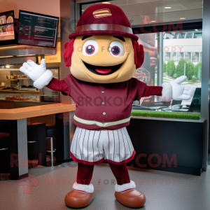 Maroon Burgers mascotte...