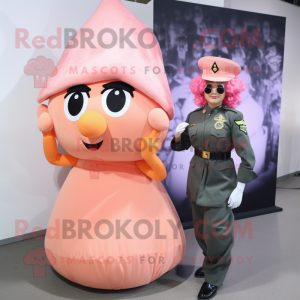 Peach Commando maskot drakt...