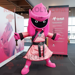 Roze Samurai mascotte...