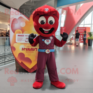 Maroon Heart mascotte...