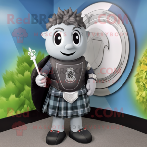 Grå Celtic Shield maskot...