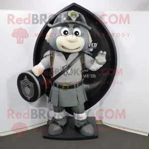 Grå Celtic Shield maskot...