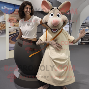 Beige Ratatouille mascotte...