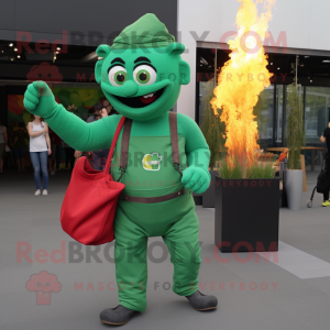 Green Fire Eater maskot...