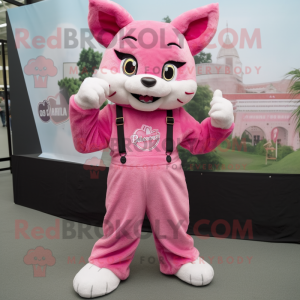 Rosa Rotluchs Maskottchen...