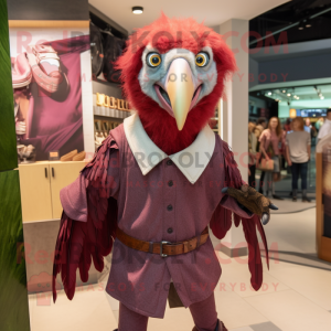 Maroon Vulture Maskottchen...