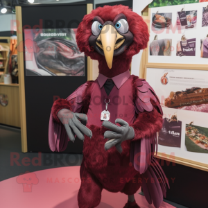 Maroon Vulture maskot drakt...