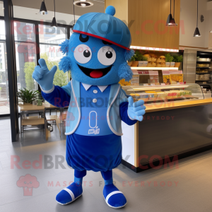 Blue Burgers mascotte...