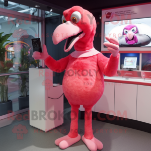 Postava maskota Flamingo...