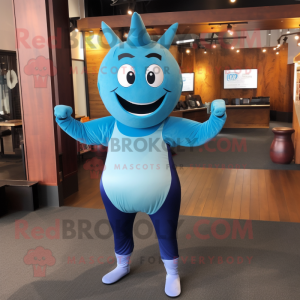 Blue Steak maskot kostume...