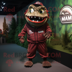 nan Piranha mascot costume character dressed with a Joggers and Cufflinks