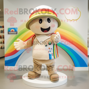 Beige Rainbow mascotte...