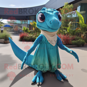 Cyan Dimorphodon mascotte...