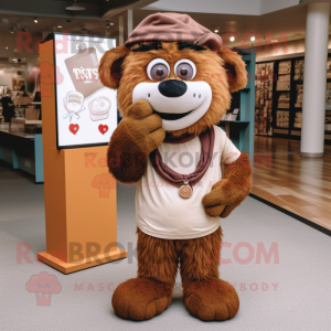 Brown Love Letter mascotte...