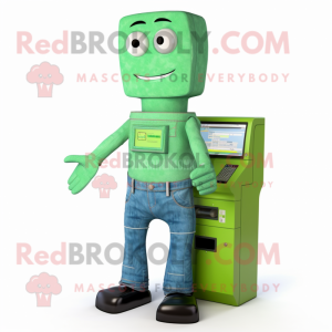 Green Computer mascotte...