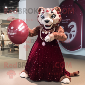 Maroon Jaguar maskot...