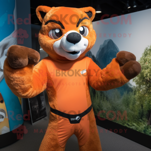 Orange Marten mascotte...