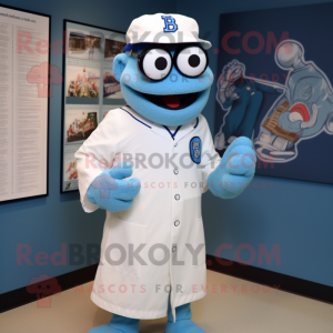 Blue Doctor maskot kostume...