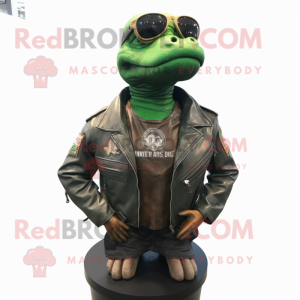 Grønn Marine Recon maskot...