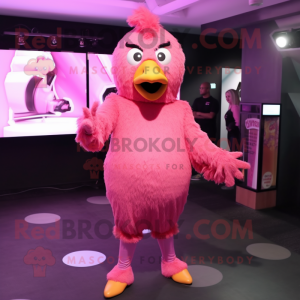 Pink Chicken mascotte...