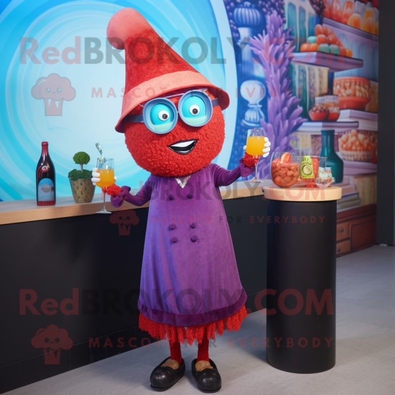 nan Shakshuka mascot costume character dressed with a Cocktail Dress and Hat pins