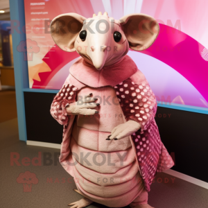 Pink Armadillo mascotte...