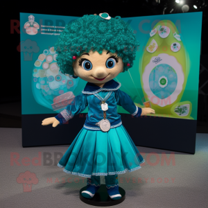 Teal Irish Dancer mascotte...