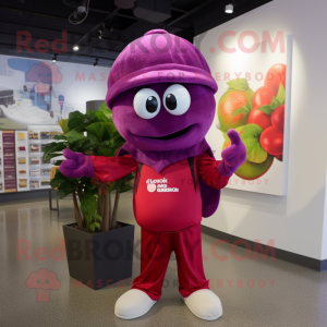 Magenta Grape maskot...