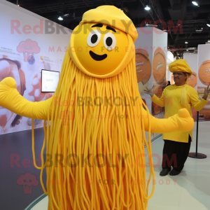 Geel Spaghetti mascotte...