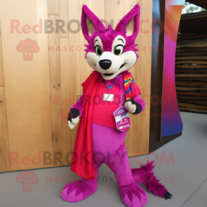 Magenta Dingo maskot...