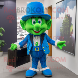 Blue Leprechaun mascotte...