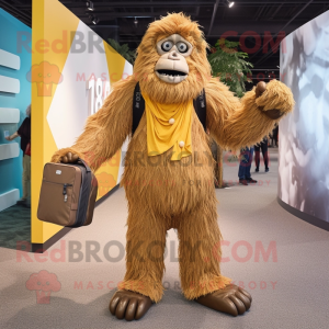 Gouden Sasquatch mascotte...