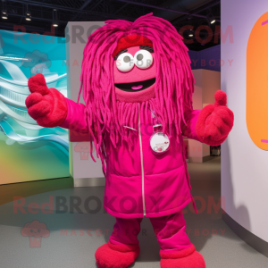 Magenta Spaghetti maskot...