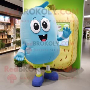 Sky Blue Cucumber mascotte...