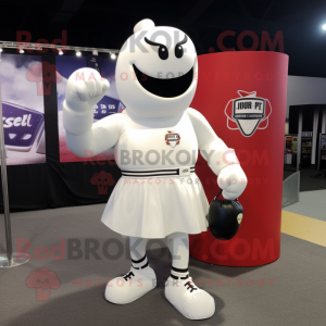 White Boxing Glove mascotte...