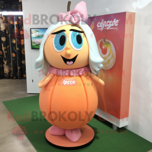 Peach Aglet maskot drakt...