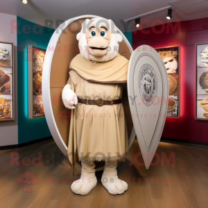 Beige Celtic Shield maskot...