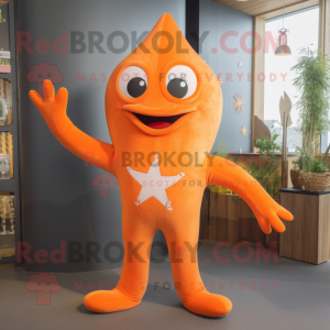 Postava maskota oranžové...
